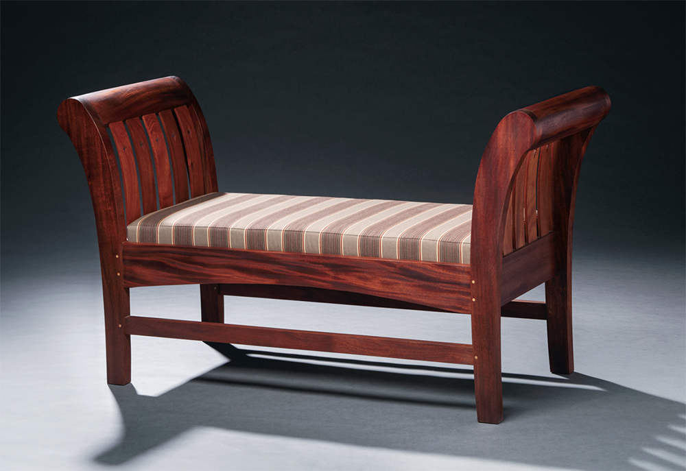 mahogany settee nh furniture masters